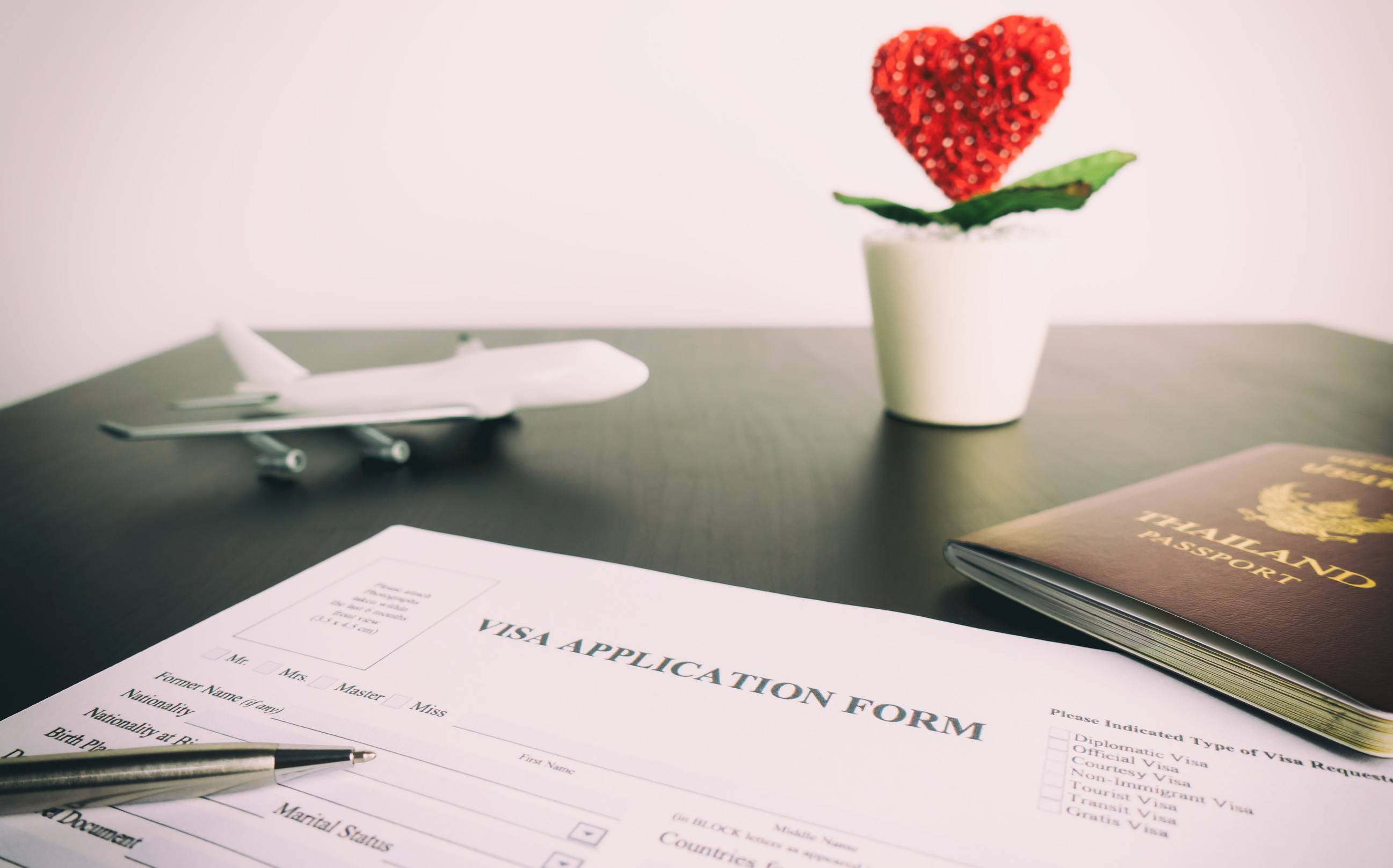 Documents applying for visa for homney moon trip