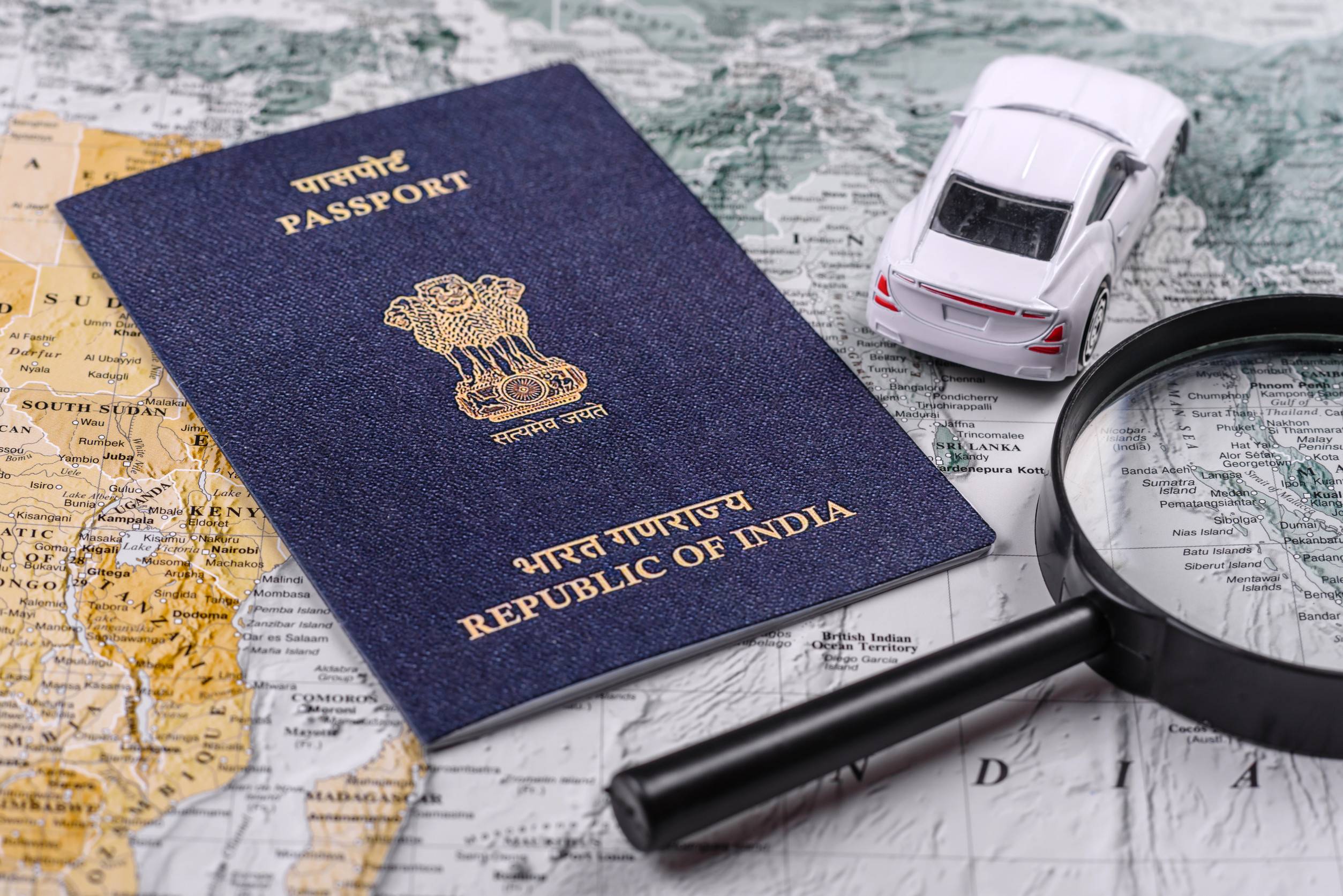 Indian citizen passport a document for travel ID document for tourism